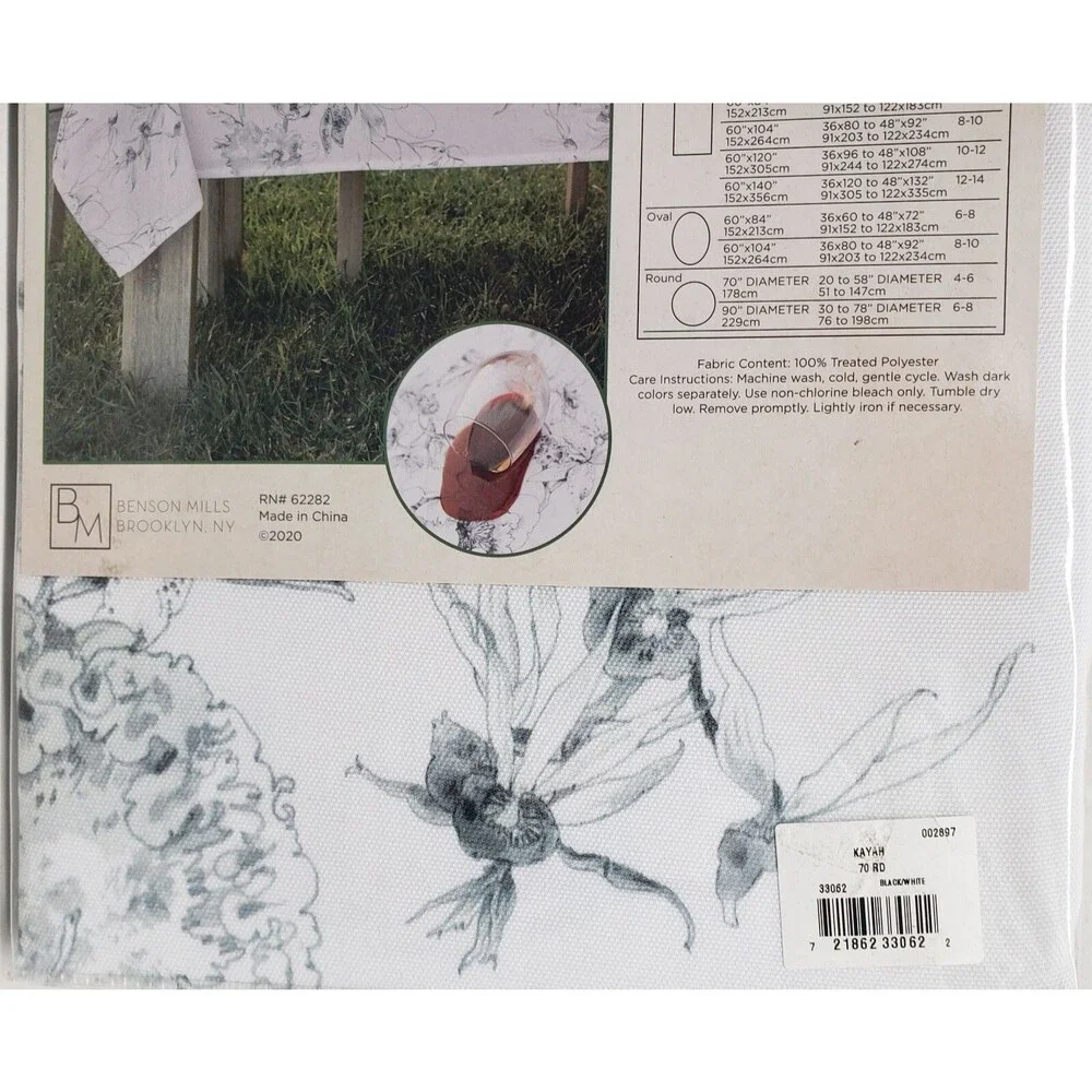 Spillproof Indoor/Outdoor Tablecloth,70